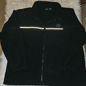 Mercedes-Benz Black Fleece Jacket – Size XL – Brand N
